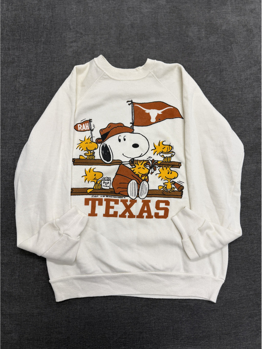 Vintage Artex Snoopy Texas Longhorns Sweatshirt Size Large